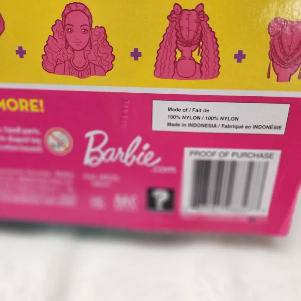 Barbie Color Reveal Glitter Doll, Pet, Hair Swaps, Purple with 25 Surprises